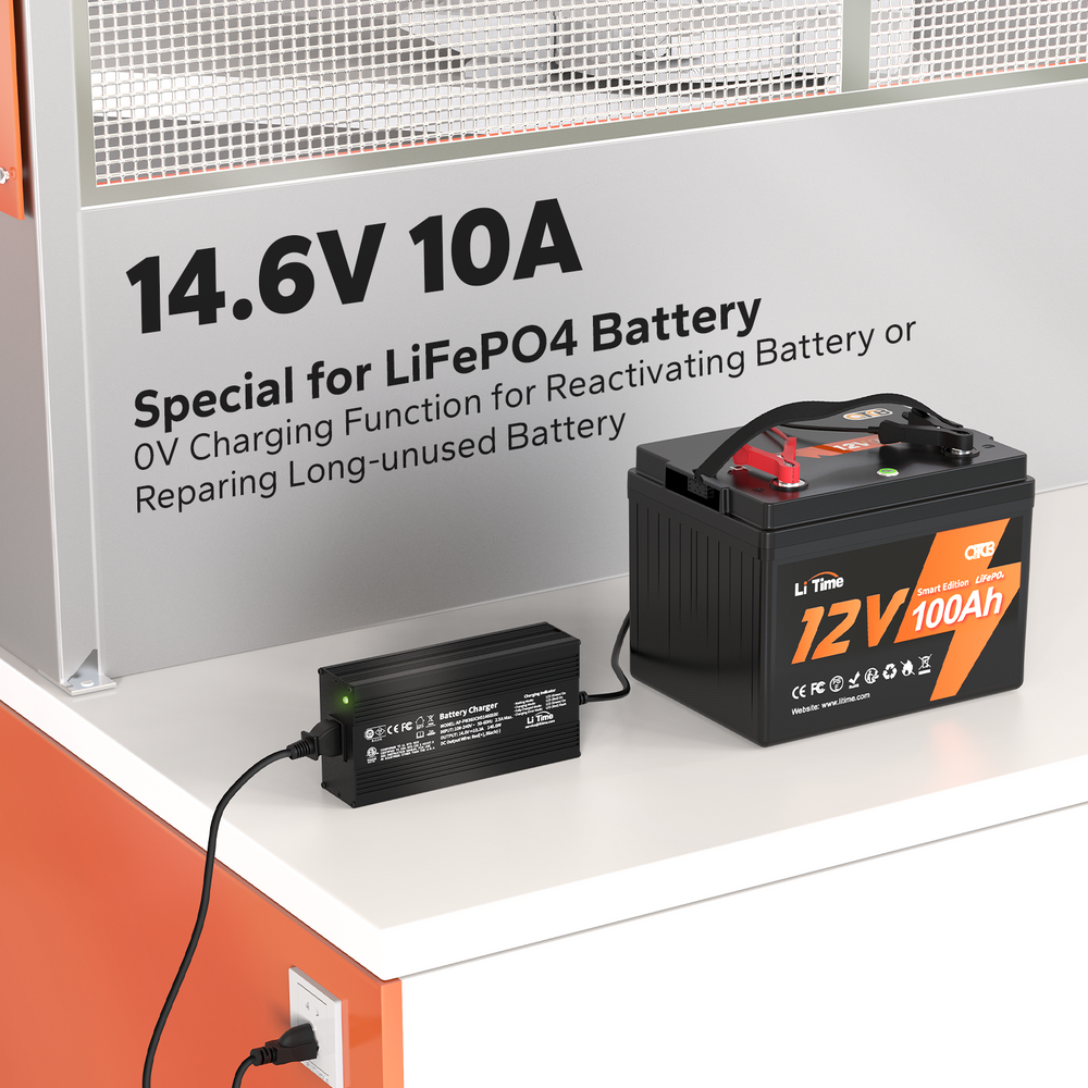Cargador de Batería LiFePO4 de 12V en 10Ah