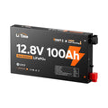 Batería LiTime 12V de 100Ah LiFePo4 Ultra Slim Montable