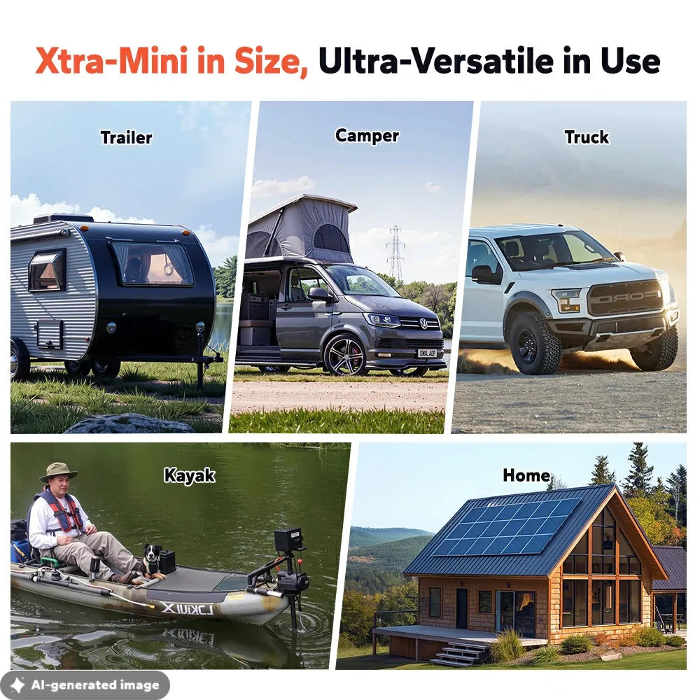 Batería LiTime 12V de 100Ah LiFePo4 Xtra-Mini Smart