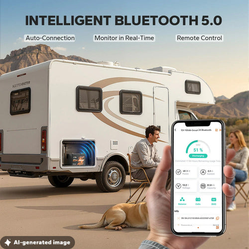 Batería LiTime 12V de 100Ah LiFePo4 Smart